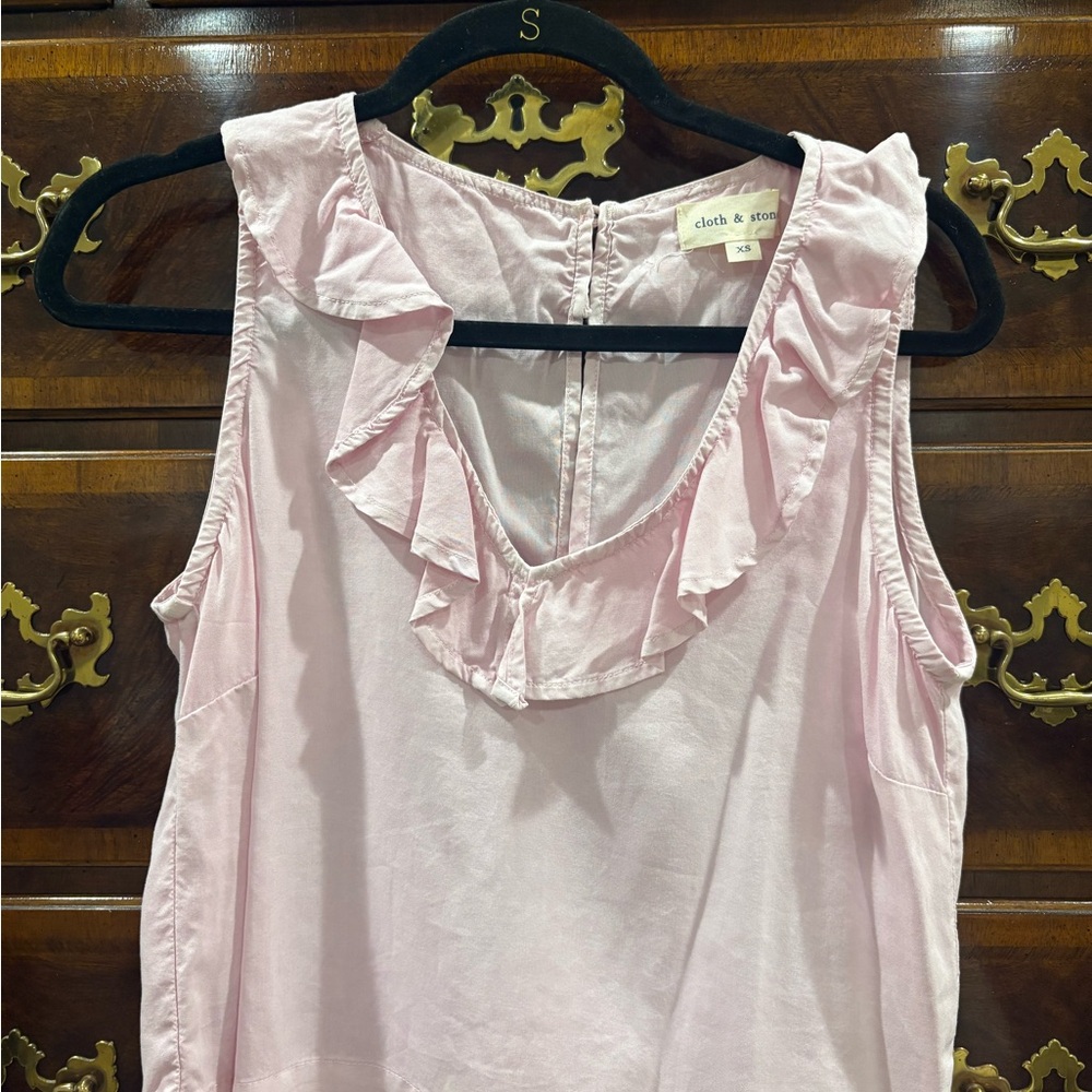 Light Pink Ruffle Blouse